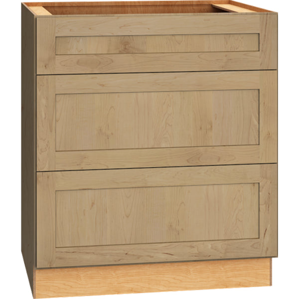 30" 3 Drawer Base